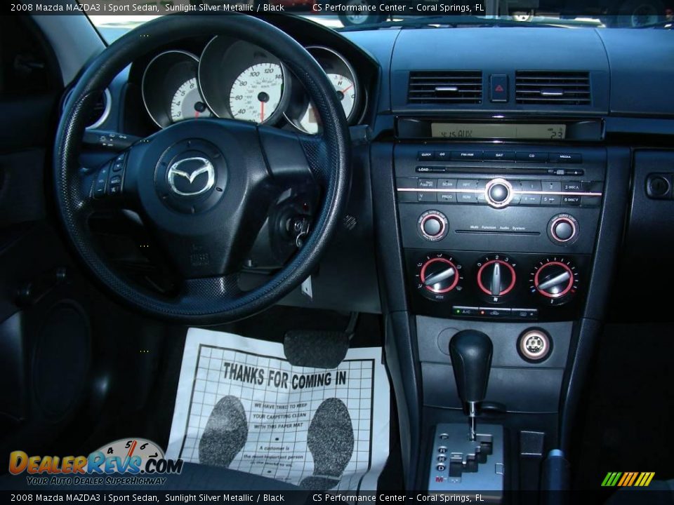 2008 Mazda MAZDA3 i Sport Sedan Sunlight Silver Metallic / Black Photo #10