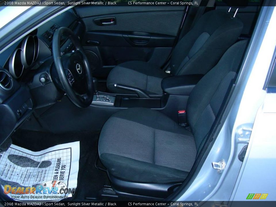 2008 Mazda MAZDA3 i Sport Sedan Sunlight Silver Metallic / Black Photo #11