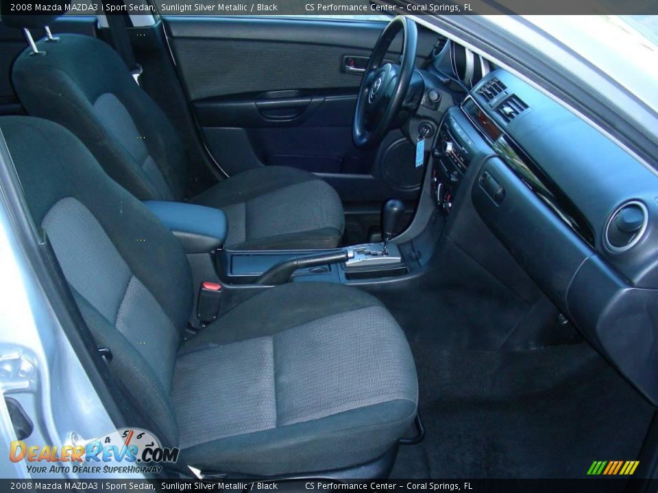 2008 Mazda MAZDA3 i Sport Sedan Sunlight Silver Metallic / Black Photo #13