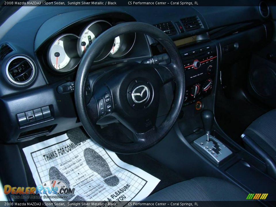 2008 Mazda MAZDA3 i Sport Sedan Sunlight Silver Metallic / Black Photo #17