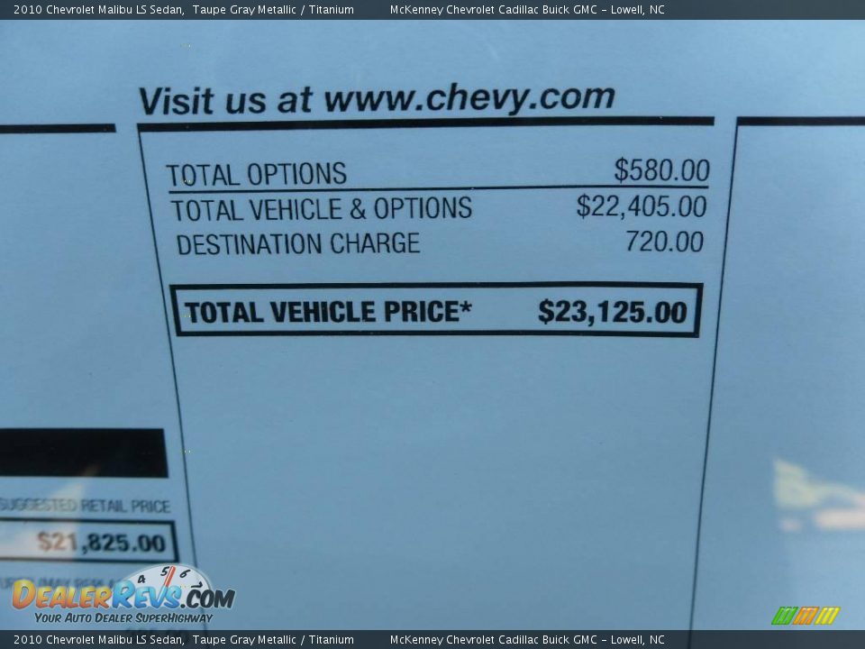 2010 Chevrolet Malibu LS Sedan Taupe Gray Metallic / Titanium Photo #5