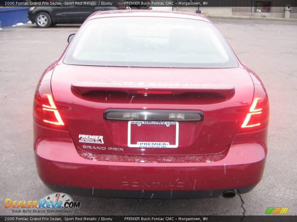 2006 Pontiac Grand Prix Sedan Sport Red Metallic / Ebony Photo #5