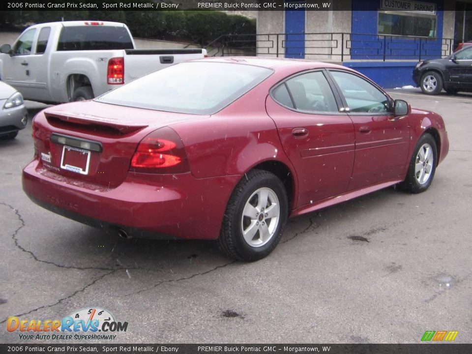 2006 Pontiac Grand Prix Sedan Sport Red Metallic / Ebony Photo #6