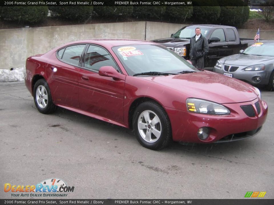 2006 Pontiac Grand Prix Sedan Sport Red Metallic / Ebony Photo #8