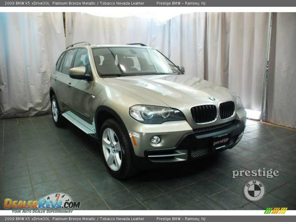 2009 BMW X5 xDrive30i Platinum Bronze Metallic / Tobacco Nevada Leather Photo #6
