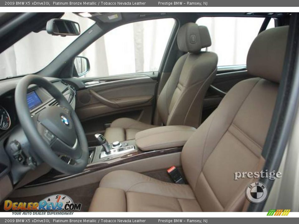 2009 BMW X5 xDrive30i Platinum Bronze Metallic / Tobacco Nevada Leather Photo #9