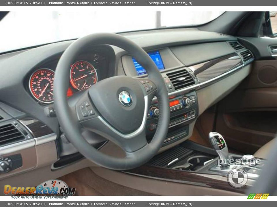 2009 BMW X5 xDrive30i Platinum Bronze Metallic / Tobacco Nevada Leather Photo #15