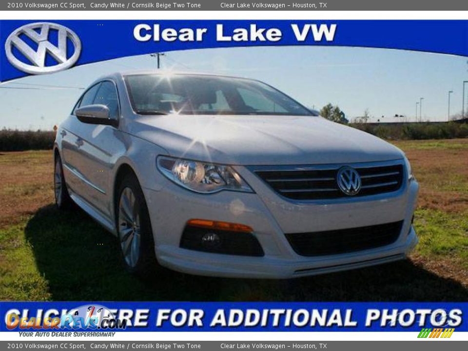 2010 Volkswagen CC Sport Candy White / Cornsilk Beige Two Tone Photo #1