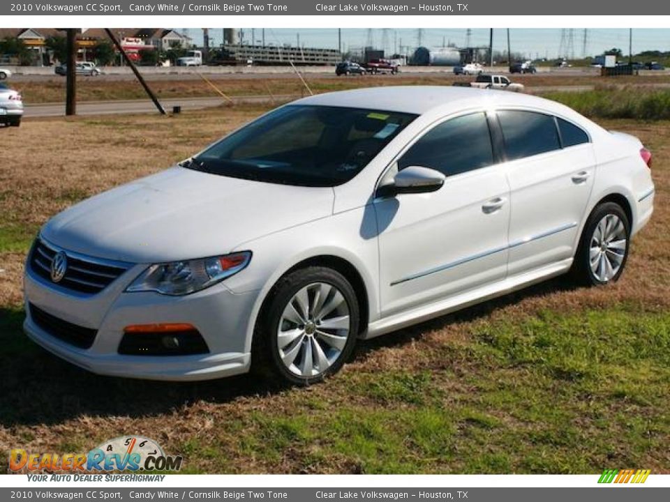 2010 Volkswagen CC Sport Candy White / Cornsilk Beige Two Tone Photo #3