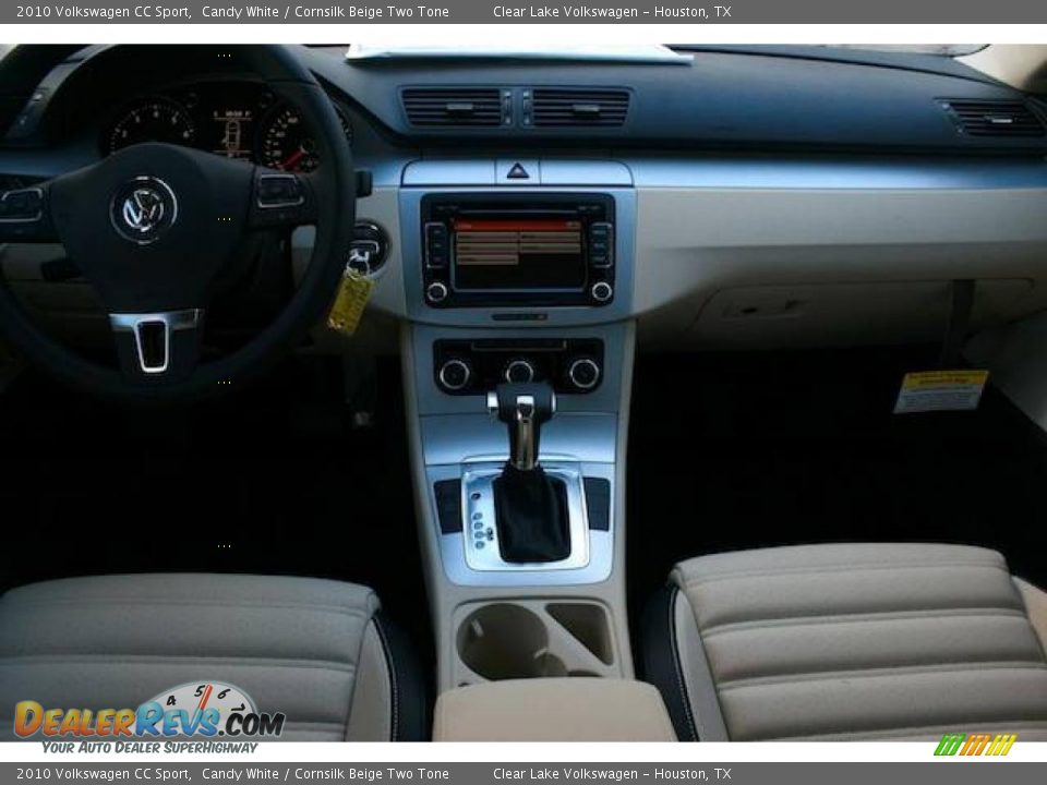 2010 Volkswagen CC Sport Candy White / Cornsilk Beige Two Tone Photo #6