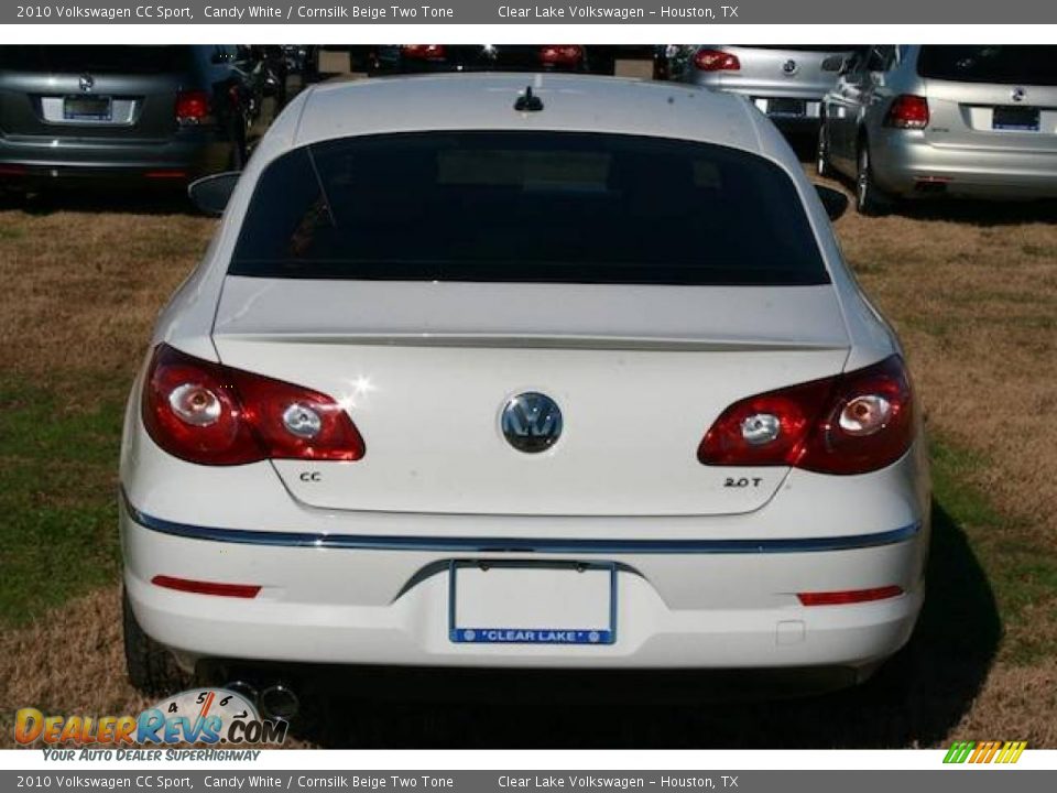 2010 Volkswagen CC Sport Candy White / Cornsilk Beige Two Tone Photo #14