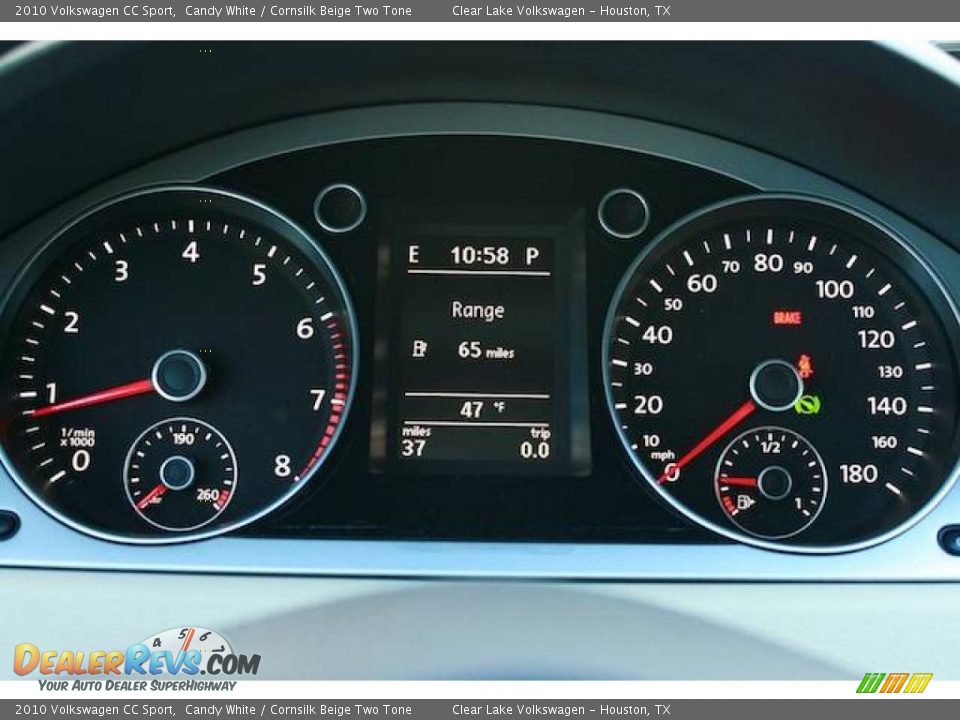 2010 Volkswagen CC Sport Candy White / Cornsilk Beige Two Tone Photo #20