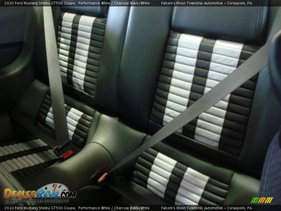 2010 Ford Mustang Shelby GT500 Coupe Performance White / Charcoal Black/White Photo #15