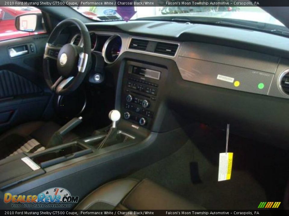 2010 Ford Mustang Shelby GT500 Coupe Performance White / Charcoal Black/White Photo #20