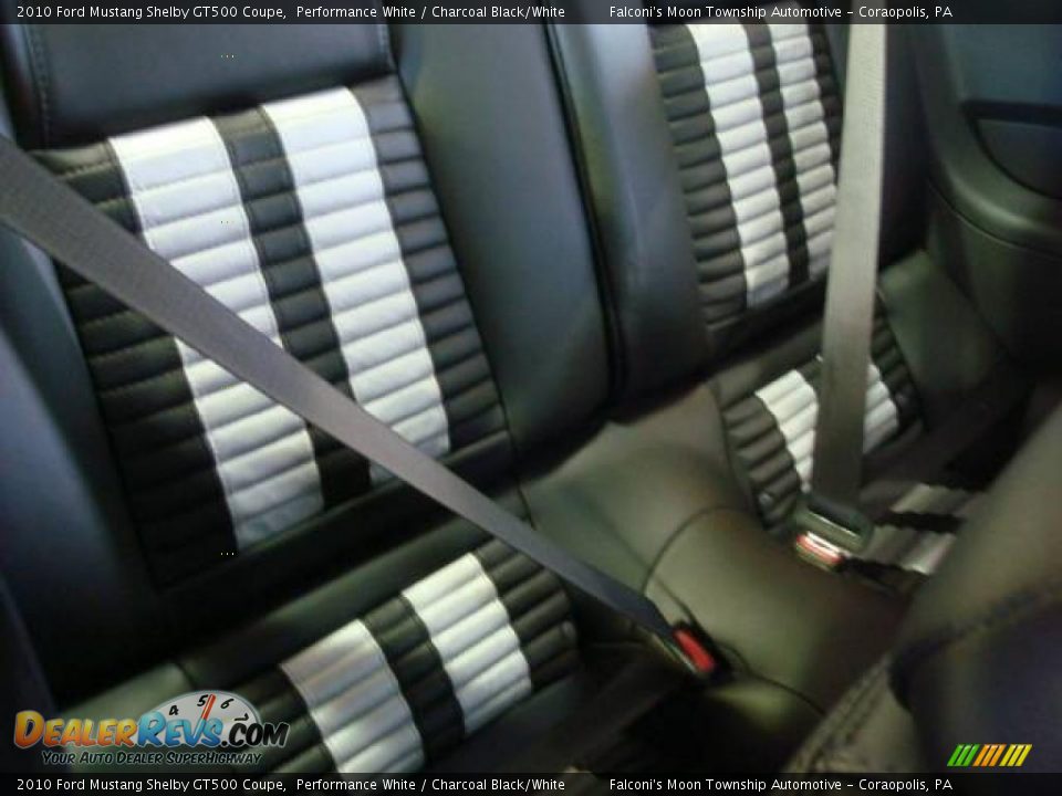 2010 Ford Mustang Shelby GT500 Coupe Performance White / Charcoal Black/White Photo #22