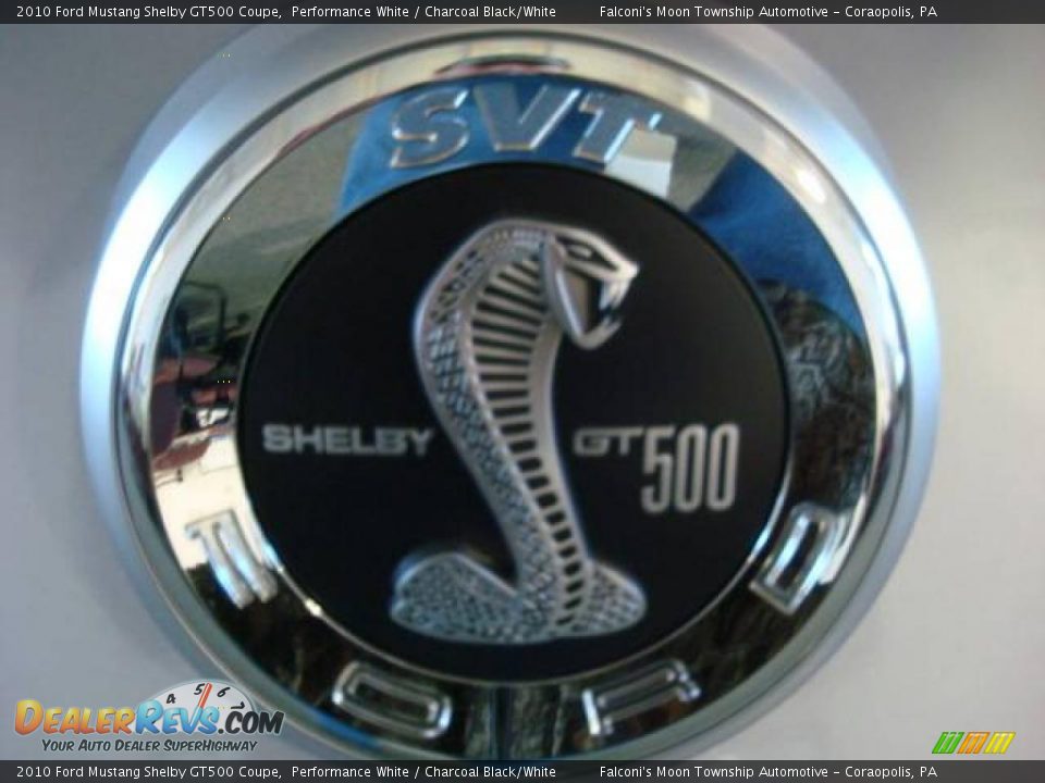 2010 Ford Mustang Shelby GT500 Coupe Performance White / Charcoal Black/White Photo #23