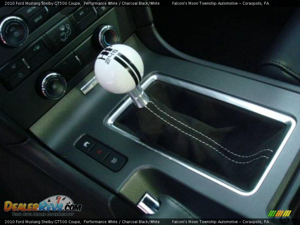2010 Ford Mustang Shelby GT500 Coupe Performance White / Charcoal Black/White Photo #27