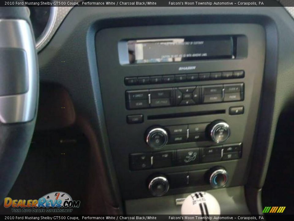 2010 Ford Mustang Shelby GT500 Coupe Performance White / Charcoal Black/White Photo #28