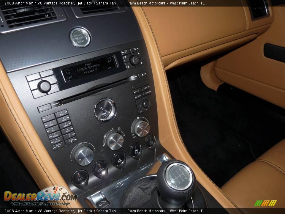 2008 Aston Martin V8 Vantage Roadster Jet Black / Sahara Tan Photo #26