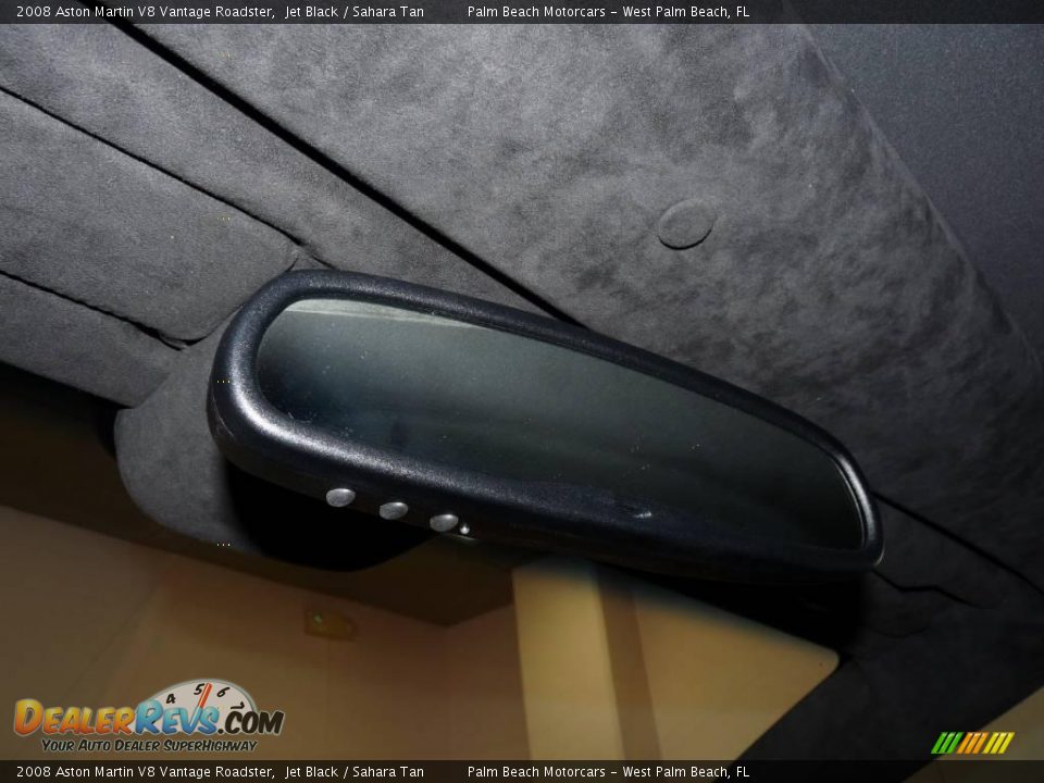 2008 Aston Martin V8 Vantage Roadster Jet Black / Sahara Tan Photo #30