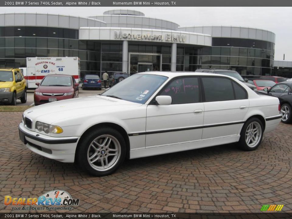2001 BMW 7 Series 740iL Sedan Alpine White / Black Photo #1