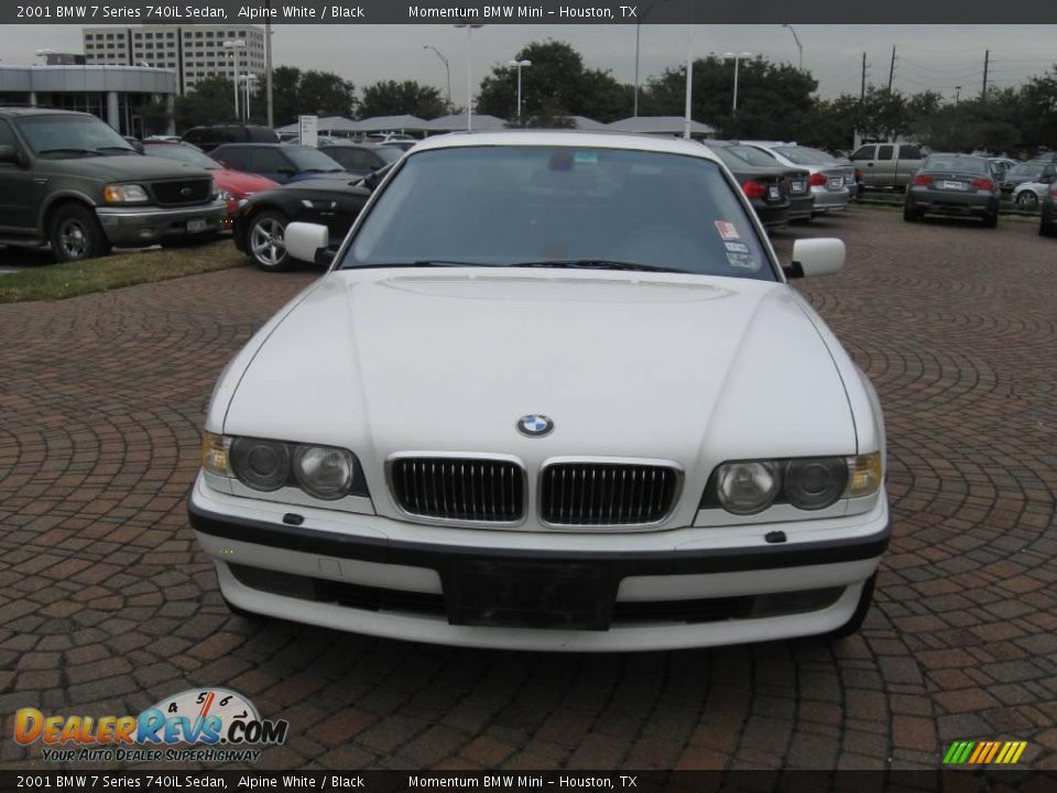 2001 BMW 7 Series 740iL Sedan Alpine White / Black Photo #2
