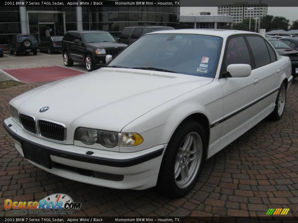 2001 BMW 7 Series 740iL Sedan Alpine White / Black Photo #3