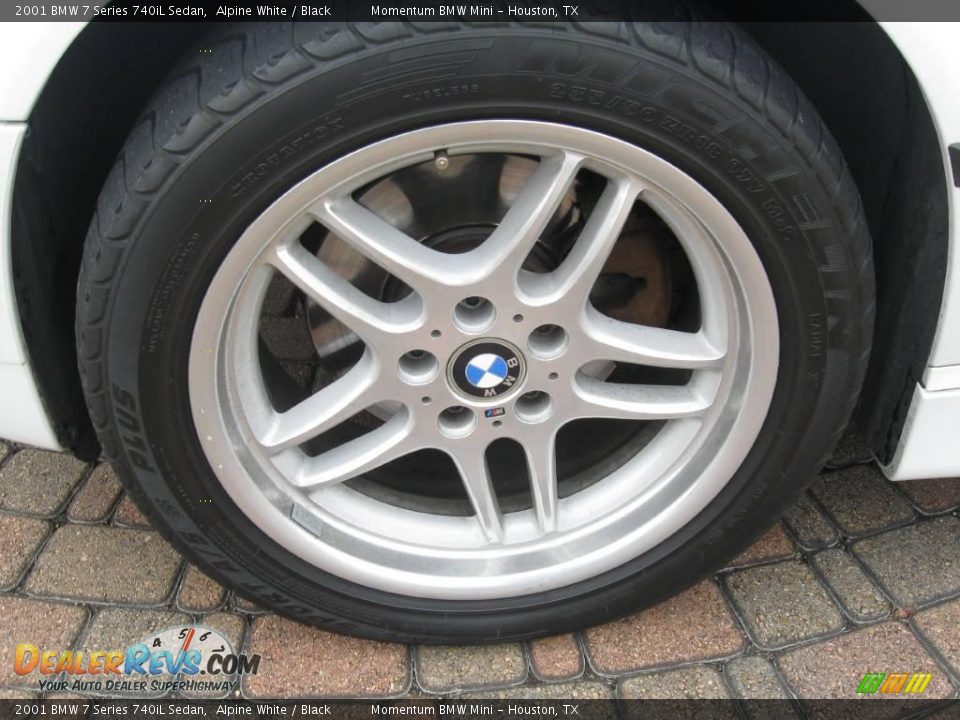 2001 BMW 7 Series 740iL Sedan Alpine White / Black Photo #4
