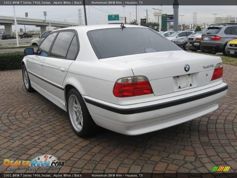 2001 BMW 7 Series 740iL Sedan Alpine White / Black Photo #5