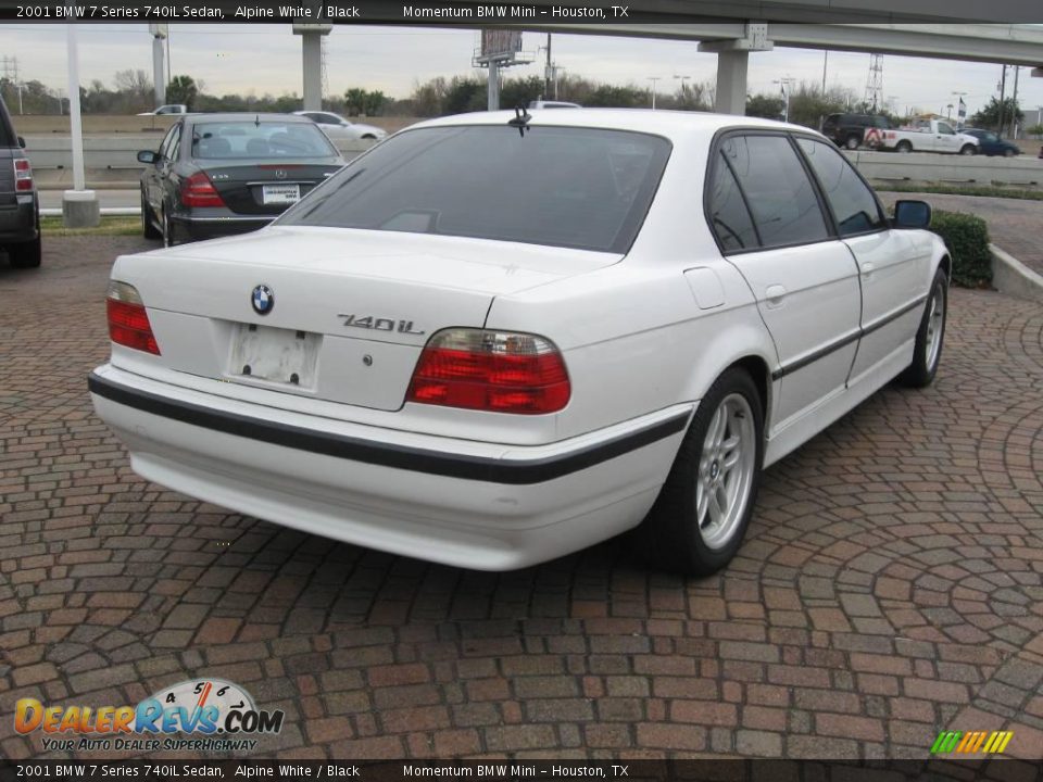 2001 BMW 7 Series 740iL Sedan Alpine White / Black Photo #7