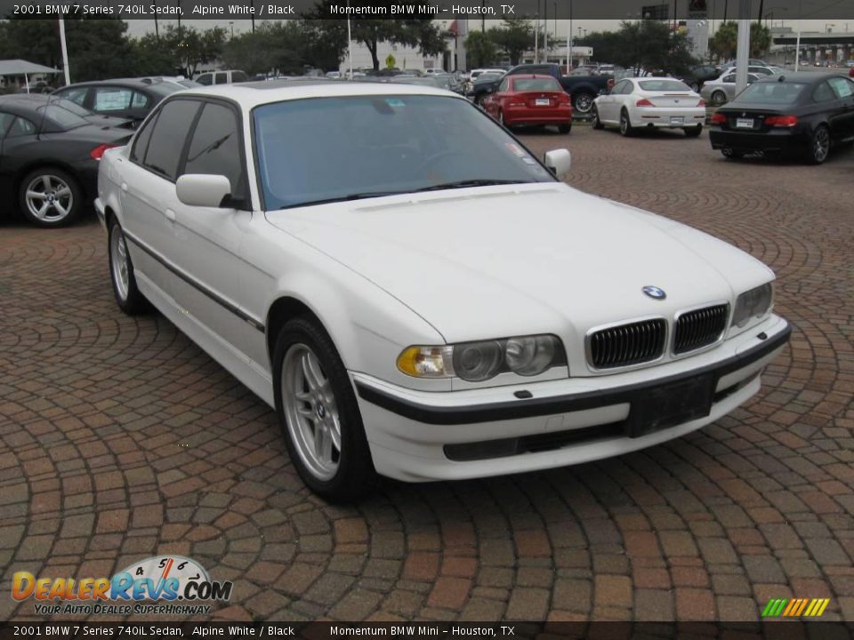 2001 BMW 7 Series 740iL Sedan Alpine White / Black Photo #8