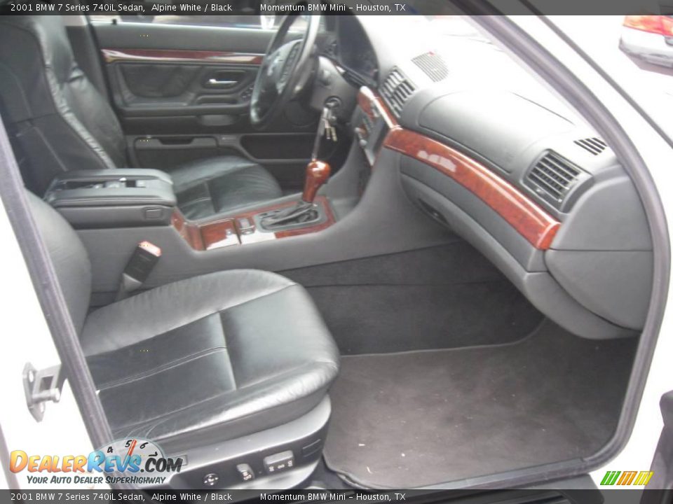 2001 BMW 7 Series 740iL Sedan Alpine White / Black Photo #9
