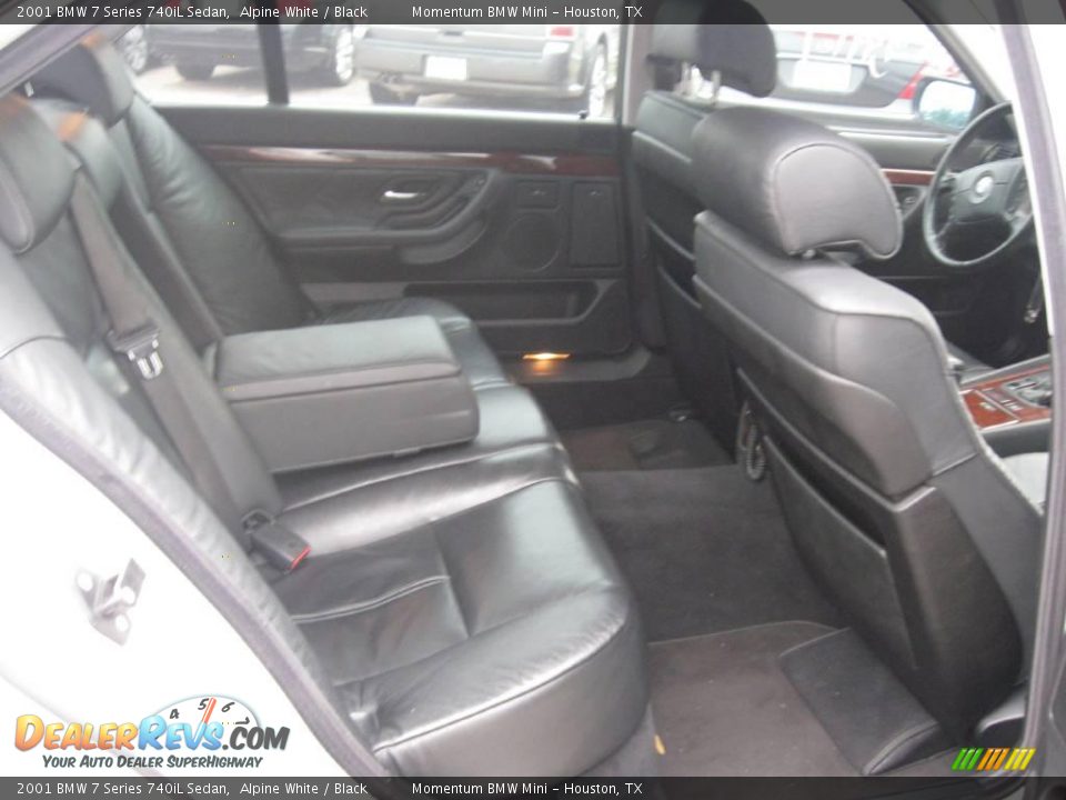 2001 BMW 7 Series 740iL Sedan Alpine White / Black Photo #10