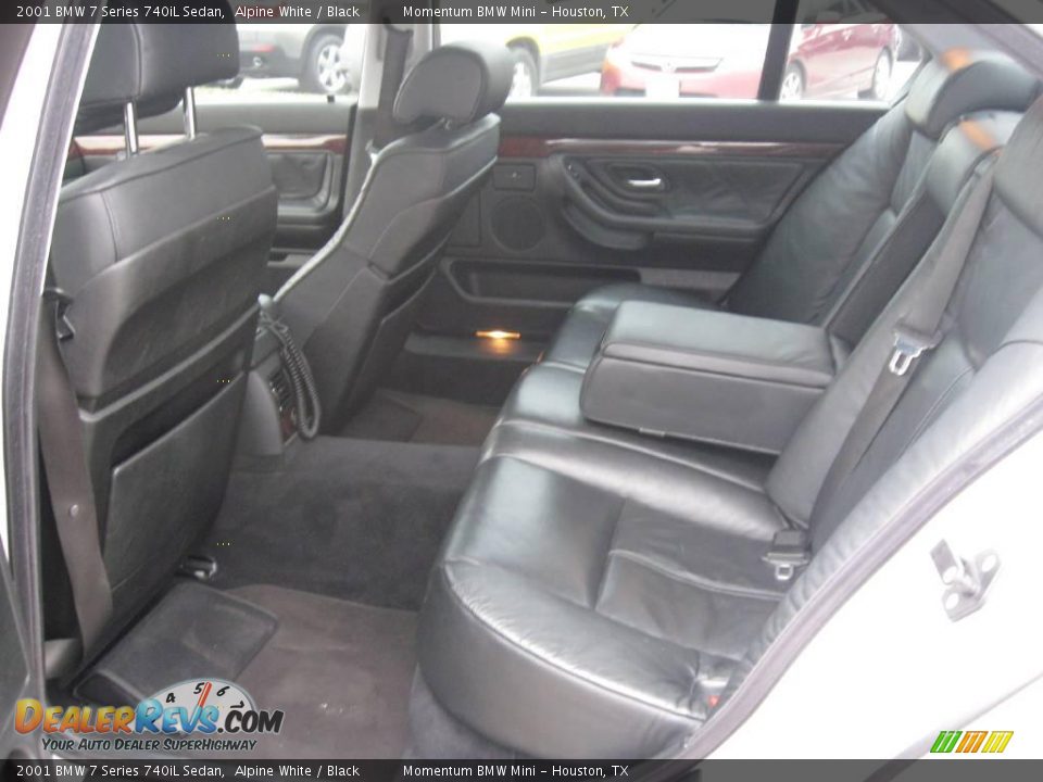 2001 BMW 7 Series 740iL Sedan Alpine White / Black Photo #12