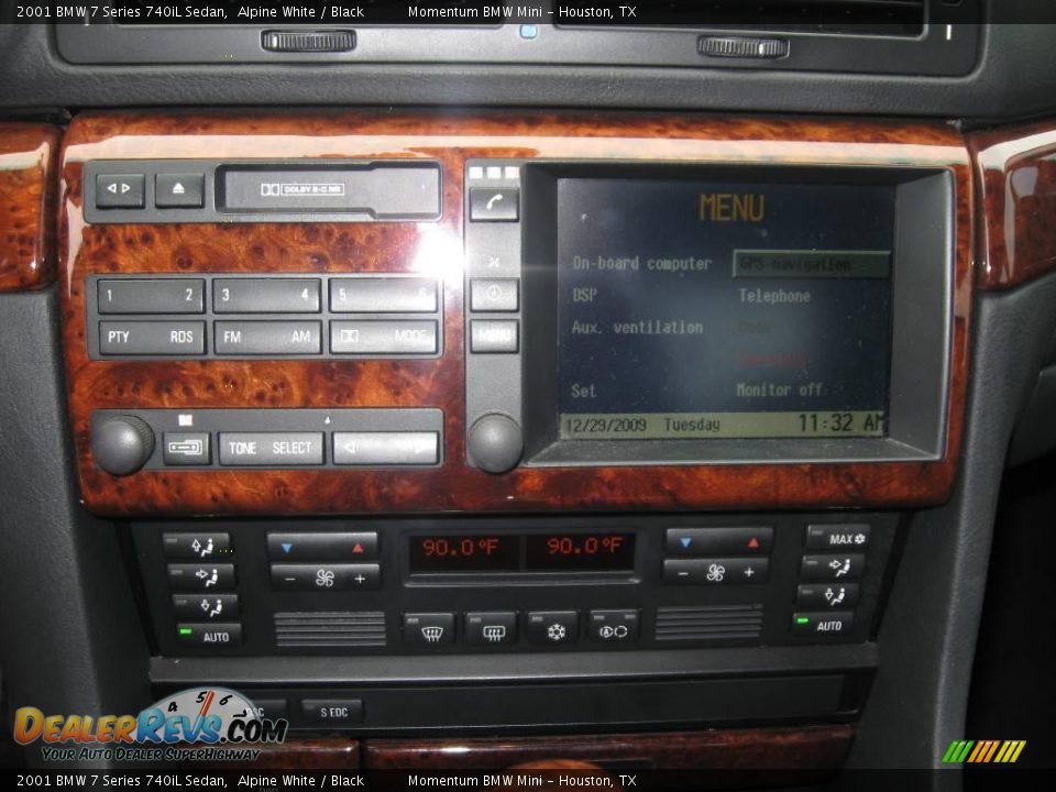 2001 BMW 7 Series 740iL Sedan Alpine White / Black Photo #16