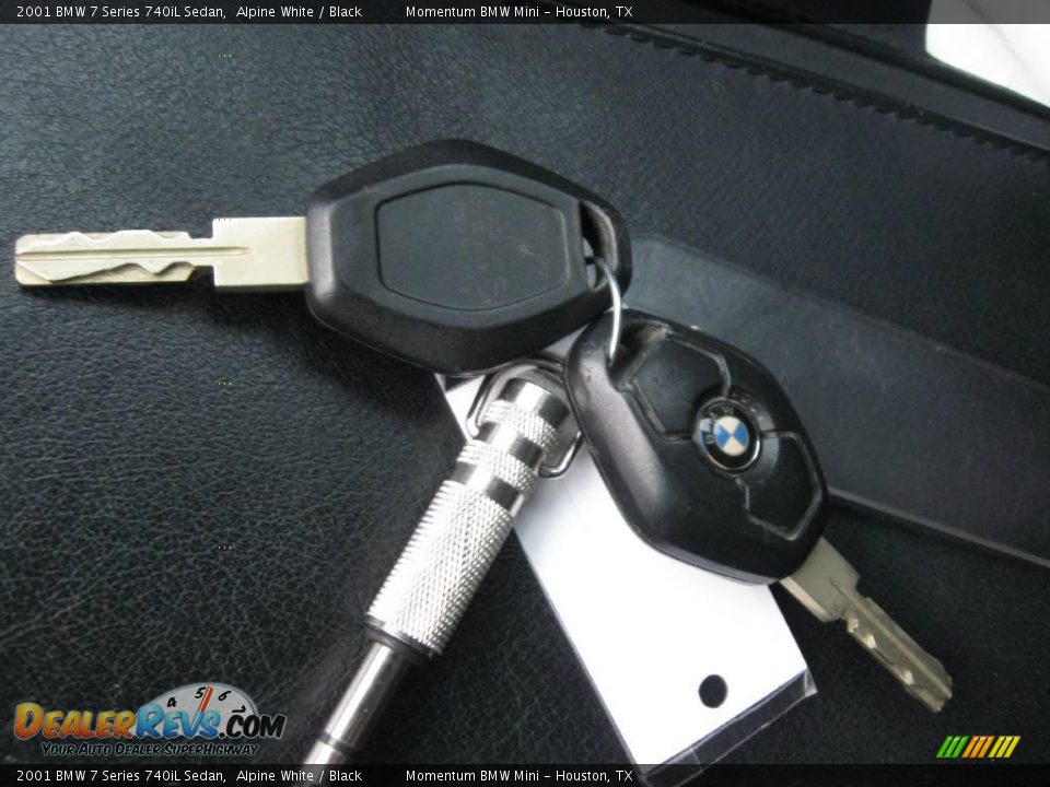 2001 BMW 7 Series 740iL Sedan Alpine White / Black Photo #20
