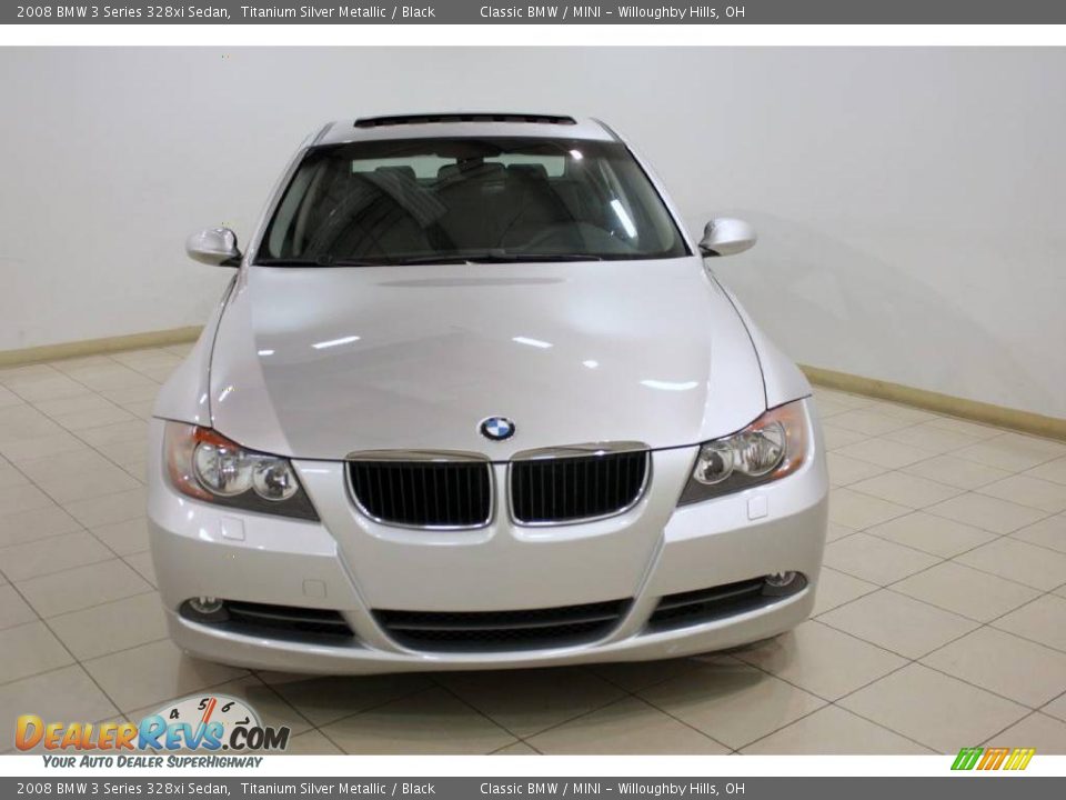 2008 BMW 3 Series 328xi Sedan Titanium Silver Metallic / Black Photo #2