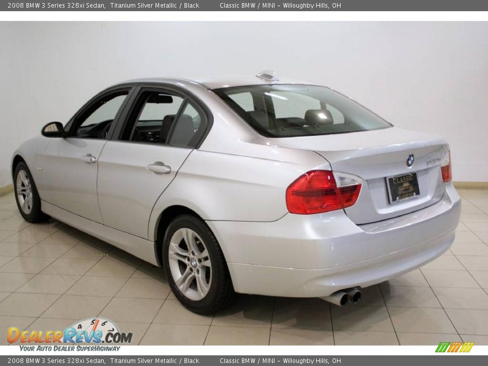 2008 BMW 3 Series 328xi Sedan Titanium Silver Metallic / Black Photo #5