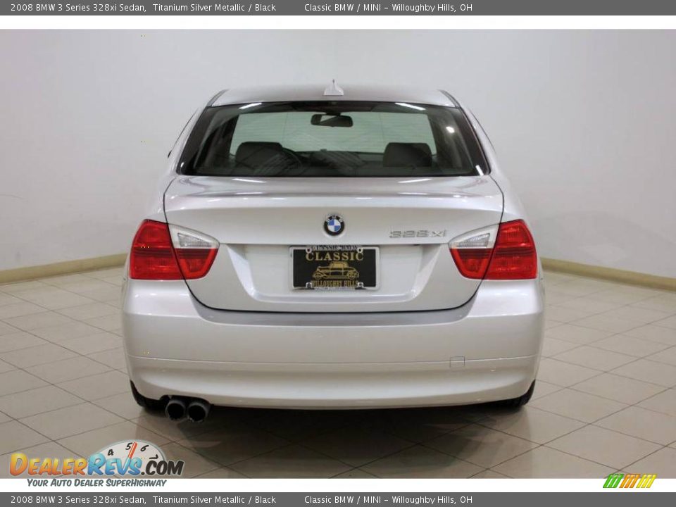 2008 BMW 3 Series 328xi Sedan Titanium Silver Metallic / Black Photo #6