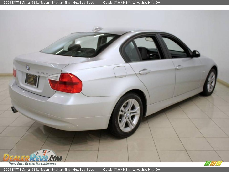 2008 BMW 3 Series 328xi Sedan Titanium Silver Metallic / Black Photo #7