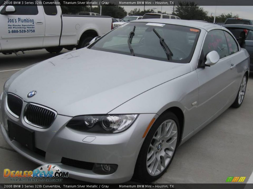 2008 BMW 3 Series 328i Convertible Titanium Silver Metallic / Gray Photo #1