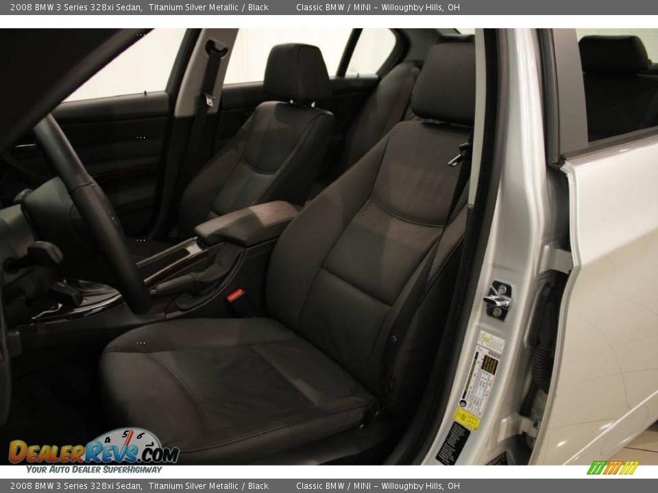 2008 BMW 3 Series 328xi Sedan Titanium Silver Metallic / Black Photo #10