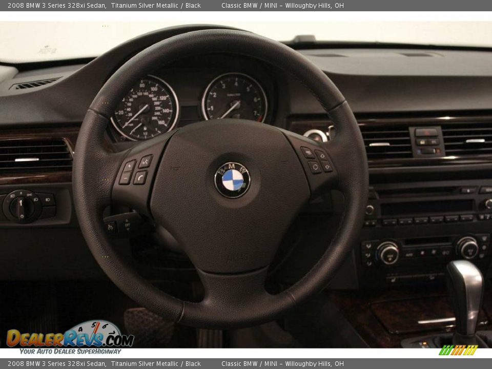 2008 BMW 3 Series 328xi Sedan Titanium Silver Metallic / Black Photo #11