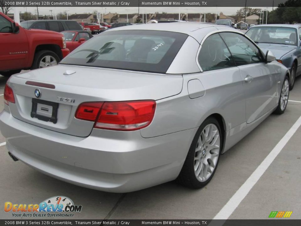 2008 BMW 3 Series 328i Convertible Titanium Silver Metallic / Gray Photo #3
