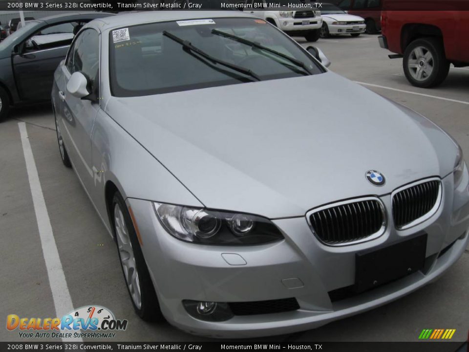 2008 BMW 3 Series 328i Convertible Titanium Silver Metallic / Gray Photo #4