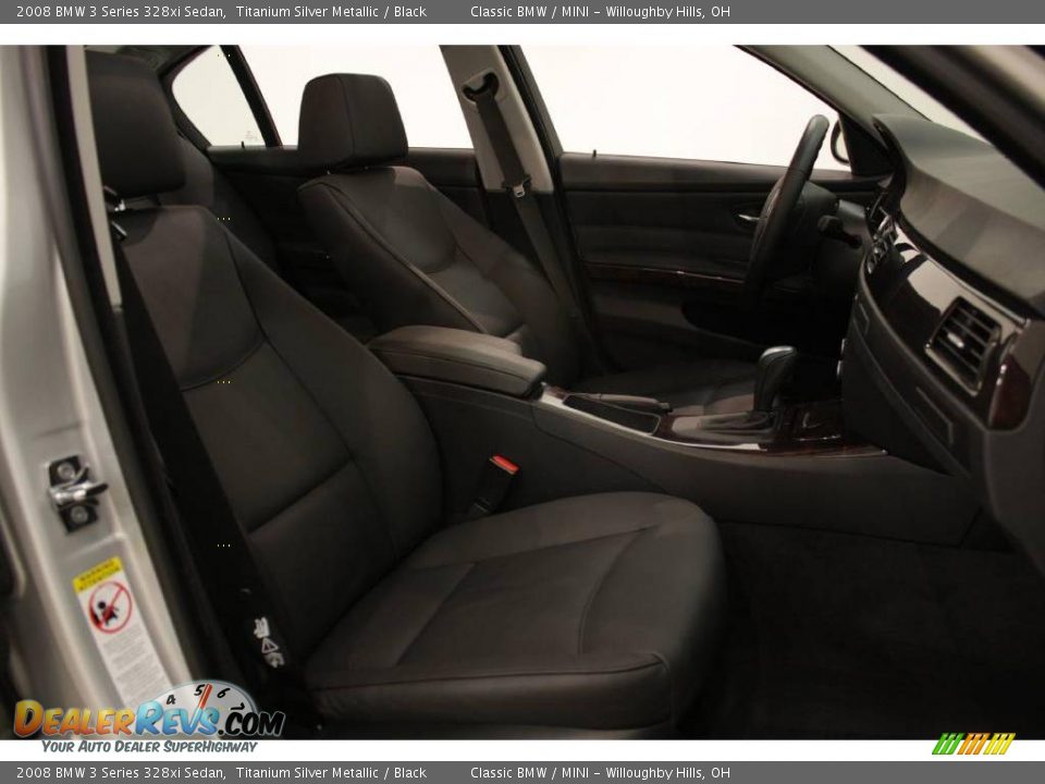 2008 BMW 3 Series 328xi Sedan Titanium Silver Metallic / Black Photo #15