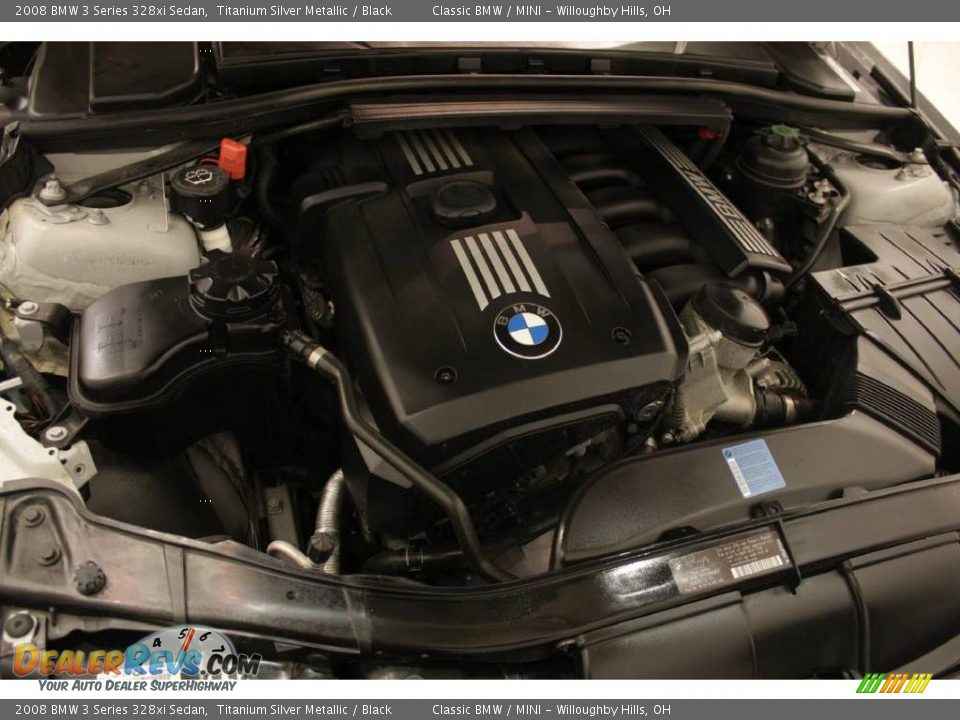 2008 BMW 3 Series 328xi Sedan Titanium Silver Metallic / Black Photo #19