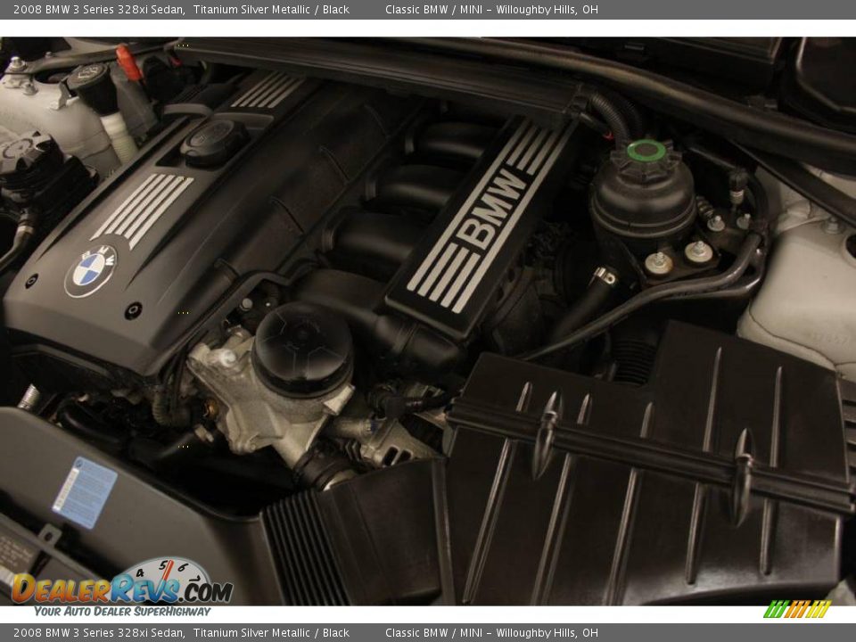 2008 BMW 3 Series 328xi Sedan Titanium Silver Metallic / Black Photo #20