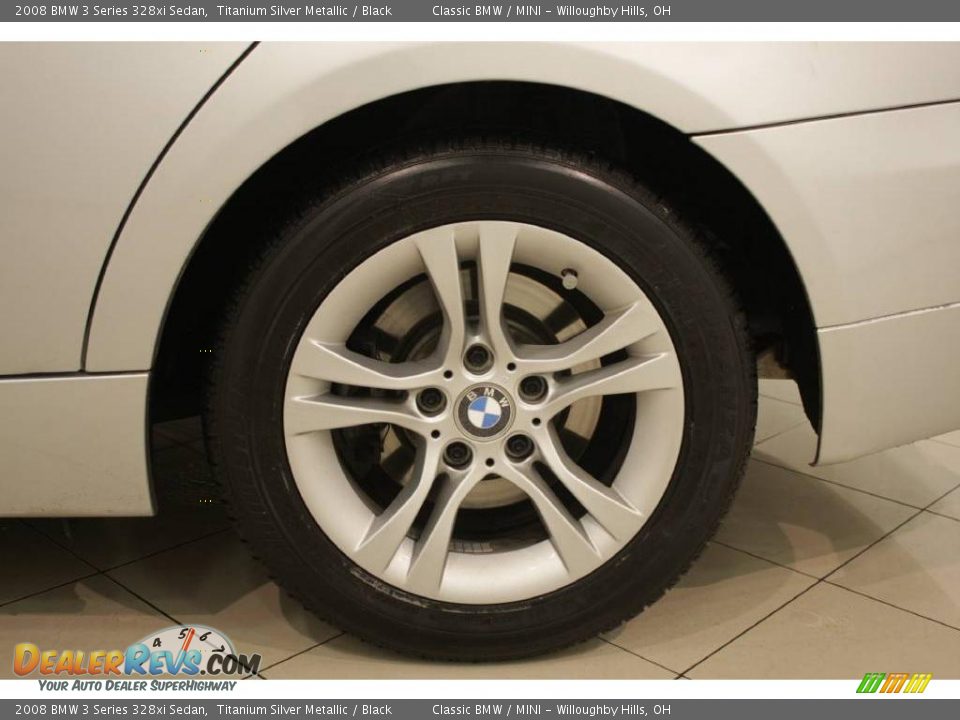 2008 BMW 3 Series 328xi Sedan Titanium Silver Metallic / Black Photo #21