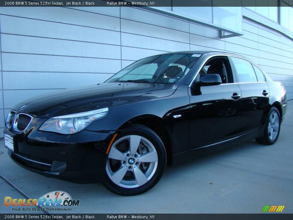 2008 BMW 5 Series 528xi Sedan Jet Black / Black Photo #1